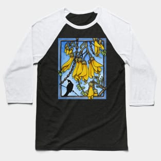 Tui in the kowhai tree Baseball T-Shirt